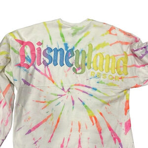 Disneyland tie die spirit jersey with sparkle letters size medium